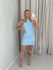 VESTIDO LILIANA CURTO azul