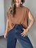 BLUSA ELAIDE TRICOT CARAMELO