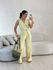 CONJUNTO LÍVIA CINTO CALÇA AMARELO MANTEIGA