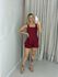 CONJUNTO EVA BLUSA ASSIMÉTRICA VINHO