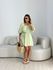 VESTIDO LIDIA MANGA BUFANTE VERDE