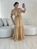 VESTIDO LAÇO LASTEX NUDE