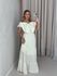 VESTIDO LAÇO LASTEX MARFIM