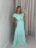 VESTIDO LAÇO LASTEX VERDE ÁGUA