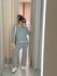 CONJUNTO CLARISSA TRICOT CINZA