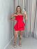 CONJUNTO LORRAINE flor vermelho