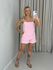 CONJUNTO ROSELI SHORT ROSA