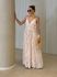 VESTIDO CORA BABADOS MARFIM