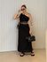 VESTIDO ROSANGELA NULA MANGA PRETO