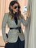 BLAZER CRISTINA XADREZ VERDE