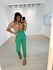 CALÇA JULIANA COM CINTO VERDE