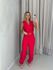 MACACÃO NATASHA CINTO VERMELHO