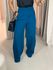 CALÇA MARIA EDUARDA PANTALONA Azul Petróleo