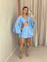 CONJUNTO PAULA TOP Kimono azul
