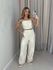 CONJUNTO NINA CALÇA CROPPED MARFIM