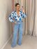 CAMISA CHARLOTE ESTAMPADA AZUL