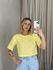 CROPPED VITÓRIA BASIC YELLOW BUTTER