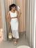 CONJUNTO PIETRA SAIA RENDA CROPPED OFF