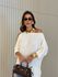 BLUSA AYLA TRICOT ASSIMÉTRICA OFF