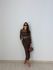 VESTIDO CLARICE TULE MARROM