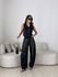 CONJUNTO CIBELE COLETE CALÇA JEANS PRETO