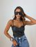 CROPPED BELLA COURO FAKE PRETO