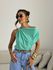 BLUSA TAINÁ METAL VERDE AGUA