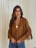 JAQUETA MIRIAM FRANJAS CARAMELO