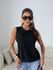 BLUSA JOICE CAVADA PRETA