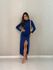 VESTIDO NATÁLIA LONGO DRAPEADO MARINHO