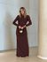 VESTIDO AURORA CF LONGO MARROM