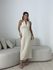 VESTIDO BRENDA LONGO AREIA