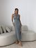 VESTIDO BRENDA LONGO CINZA