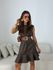 VESTIDO MICAELA CURTO MARROM