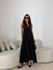 VESTIDO MORGANA CONCHA PRETO