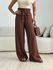 CALÇA MEL LASTEX MARROM