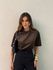 BLUSA CLARICE AVELUDADA MARROM