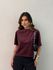 BLUSA CLARICE AVELUDADA VINHO