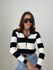 TRICOT MAFER LISTRAS BRANCO/PRETO