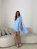 CONJUNTO MATILDA BLUSA ASSIMÉTRICA AZUL