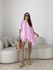 CONJUNTO MATILDA BLUSA ASSIMÉTRICA ROSA