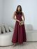 VESTIDO BIANCA LONGO VINHO
