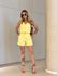 CONJUNTO PAOLA SHORT AMARELO