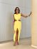 VESTIDO DANIELA FENDA AMARELO