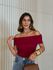 BLUSA DENISE OMBRO A OMBRO VINHO