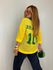 TRICOT BRASIL GOLA AMARELO