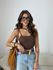 BLUSA SUZANE ALCINHA MARROM