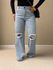 CALÇA DUDA DESTROYED JEANS CLARO
