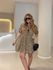VESTIDO LORRAINE ANIMAL PRINT AMARELO