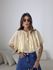 BLUSA BETINA PLISSADA CREME
